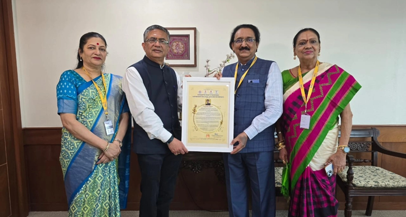 Ashishkumar Chauhan honoured by Suryadatta Group of Institutes